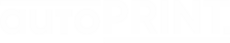 Autoprint logo white